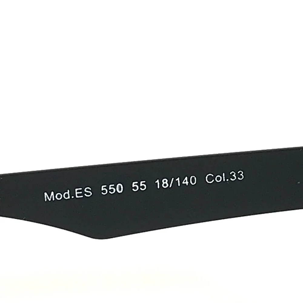Eye Society Eyeglasses Frames ES 550 55 Col.33 Black Red Square 55-18-140